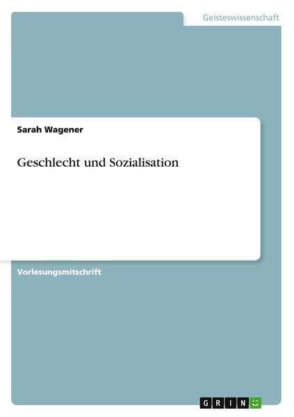 Produktbild: Geschlecht und Sozialisation