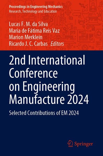 Produktbild: 2nd International Conference on Engineering Manufacture 2024