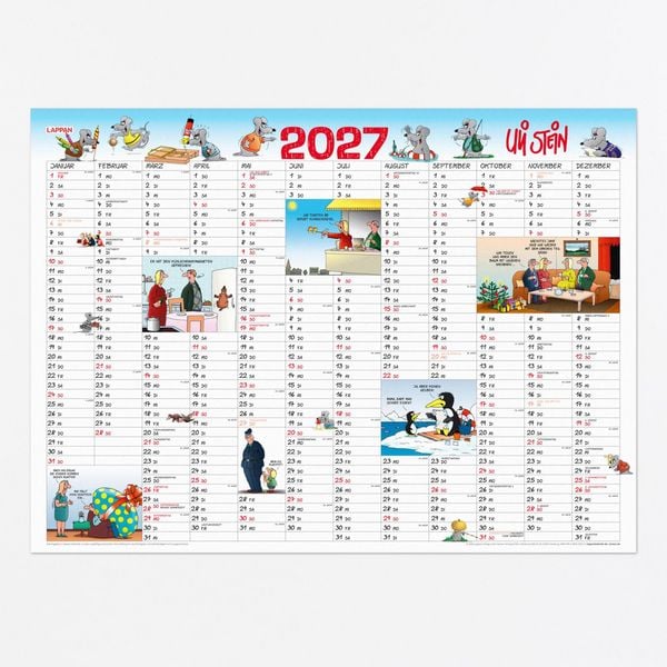 Produktbild: Uli Stein Jahresplaner 2027: Posterkalender