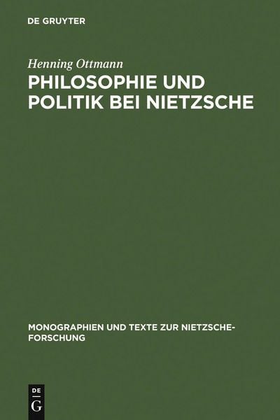 Produktbild: Philosophie und Politik bei Nietzsche