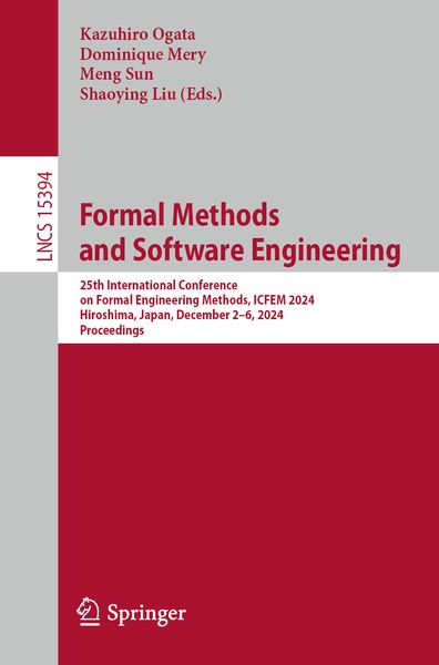 Produktbild: Formal Methods and Software Engineering