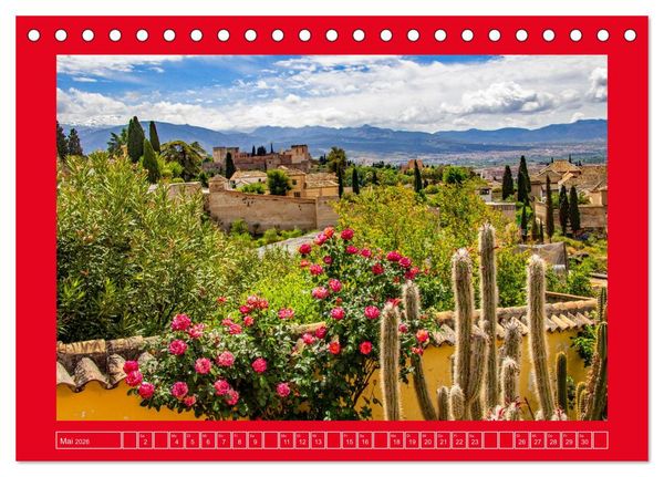 Produktbild: Ein Herz f&uuml;r Granada (Tischkalender 2026 DIN A5 quer), CALVENDO Monatskalender