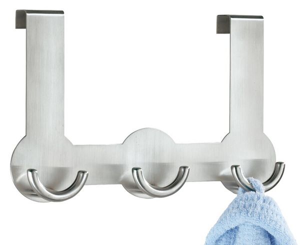 Produktbild: T&uuml;rgarderobe Mod. Rondo, 3 Haken, Edelstahl rostfrei