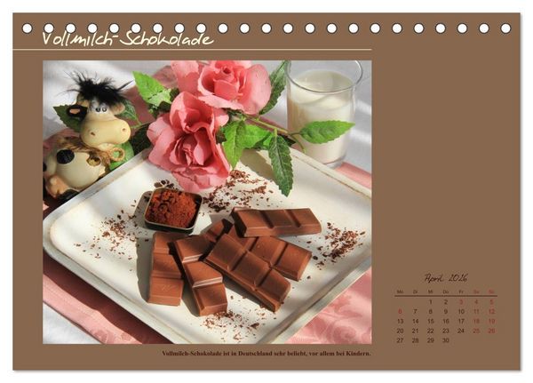 Produktbild: Schokolade - aus der Kakaobohne (Tischkalender 2026 DIN A5 quer), CALVENDO Monatskalender
