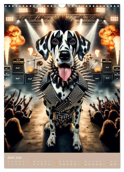 Produktbild: Rockstar Dalmatiner (Wandkalender 2026 DIN A3 hoch), CALVENDO Monatskalender