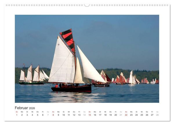 Produktbild: Historische Segelschiffe auf der Ostsee (Wandkalender 2026 DIN A2 quer), CALVENDO Monatskalender