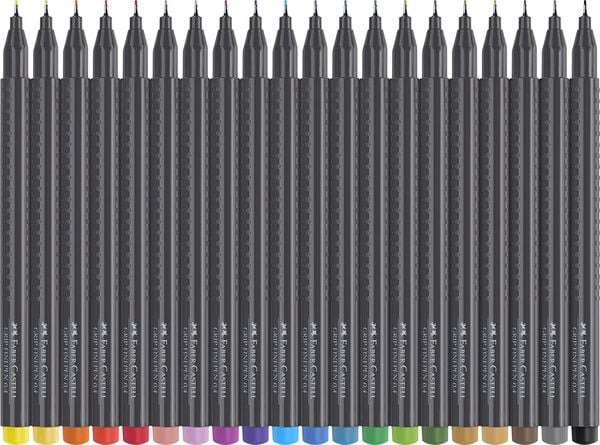 Produktbild: Faber-Castell Fineliner Finepen GRIP Pastel + Neon 30er Set