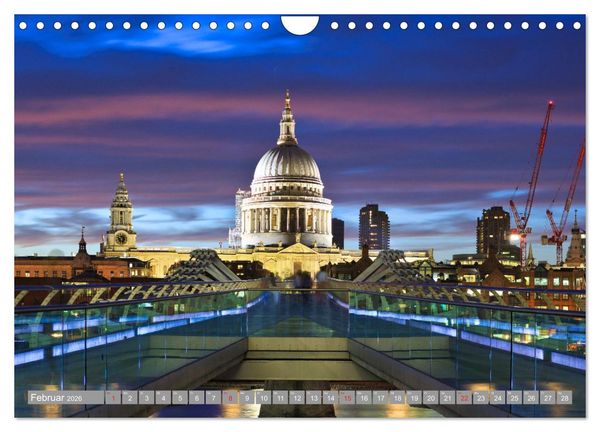 Produktbild: London Sehensw&uuml;rdigkeiten (Wandkalender 2026 DIN A4 quer), CALVENDO Monatskalender