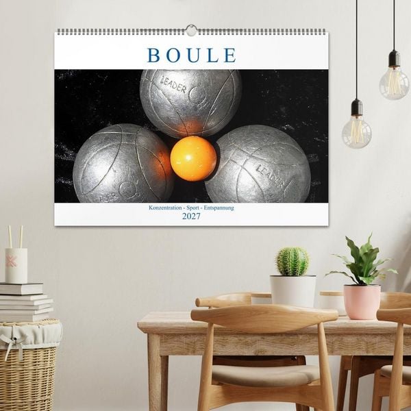 Produktbild: Boule. Konzentration - Sport - Entspannung (Wandkalender 2027 DIN A2 quer), CALVENDO Monatskalender