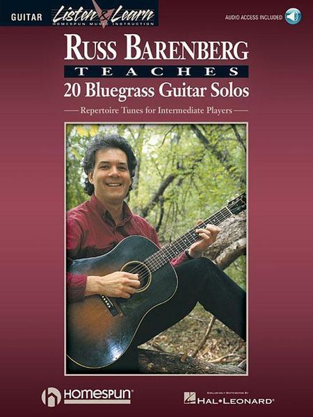 Produktbild: Russ Barenberg Teaches 20 Bluegrass Guitar Solos: Repertoire Tunes for Intermediate Players [With Compact Disc]