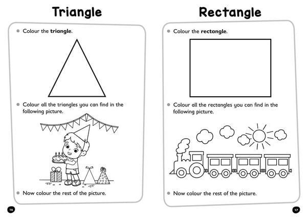 Produktbild: Collins Easy Learning Preschool - Colouring Numbers and Shapes Early Years Age 3+