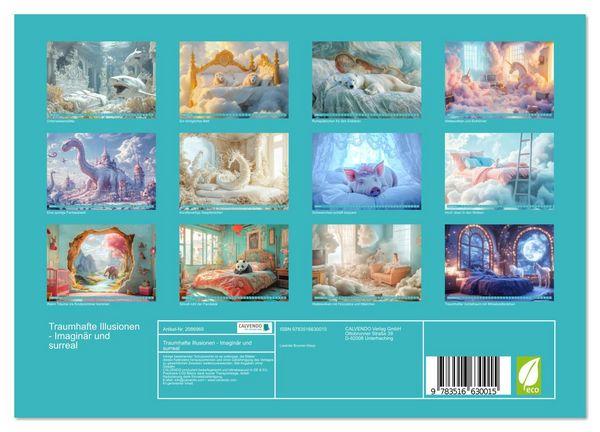 Produktbild: Traumhafte Illusionen - Imagin&auml;r und surreal (Wandkalender 2026 DIN A4 quer), CALVENDO Monatskalender