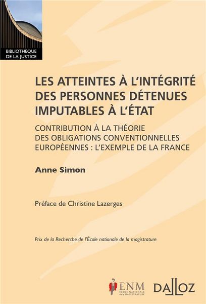 Produktbild: Les Atteintes a l'Integrite des Personnes Imputables a l'Etat