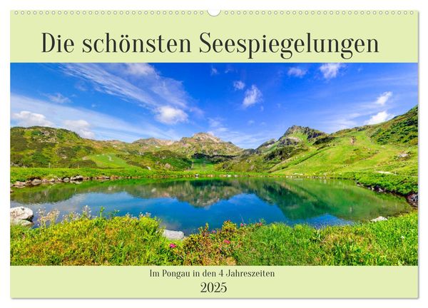 Die schönsten Seespiegelungen (Wandkalender 2025 DIN A2 quer), CALVENDO Monatskalender