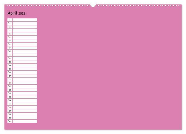 Produktbild: Bunter Bastelkalender (Wandkalender 2026 DIN A2 quer), CALVENDO Monatskalender