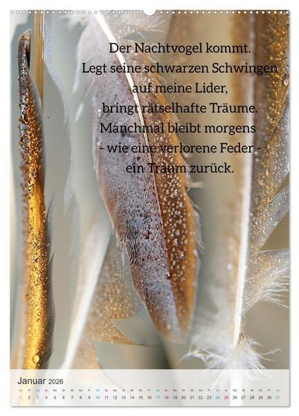 Produktbild: Manchmal - Poetische Momentaufnahmen (Wandkalender 2026 DIN A2 hoch), CALVENDO Monatskalender