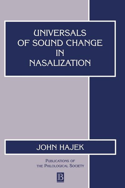 Produktbild: Hajek: Sound Change in Nasalization