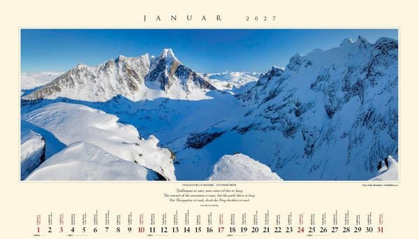 Produktbild: Panorama Norwegen 2027 Wandkalender