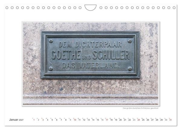 Produktbild: Emotionale Momente: Weimarer Ansichten. (Wandkalender 2027 DIN A4 quer), CALVENDO Monatskalender