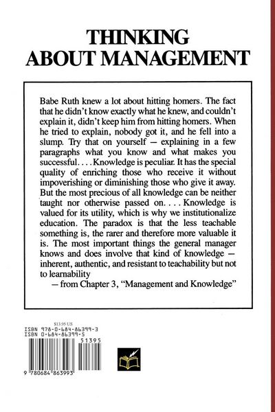 Produktbild: Thinking about Management