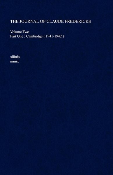 Produktbild: The Journal of Claude Fredericks