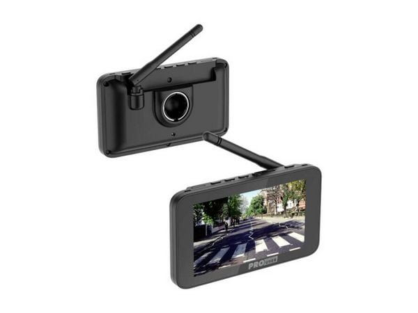 Produktbild: ProUser DRC5040 Funk-R&uuml;ckfahrvideosystem IR-Zusatzlicht, Abstandshilfslinien Saugnapf, Kennzeichenhalter Schwarz