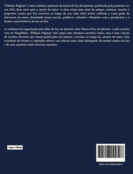 Produktbild: &Uacute;ltimas P&aacute;ginas