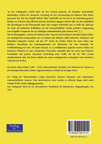 Produktbild: Chemie der h&ouml;heren Pilze