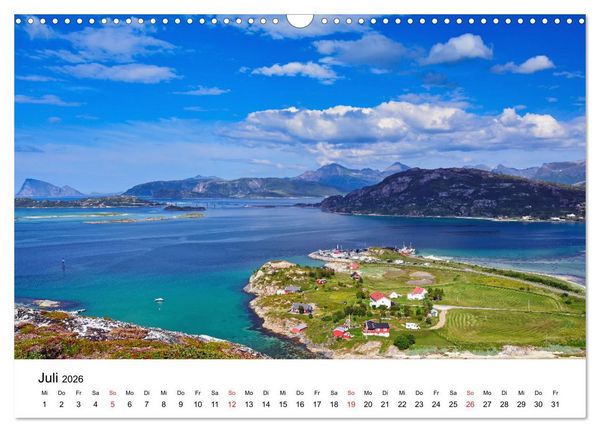 Produktbild: Norwegen 2026 - vom Fjord zum Fjell (Wandkalender 2026 DIN A3 quer), CALVENDO Monatskalender