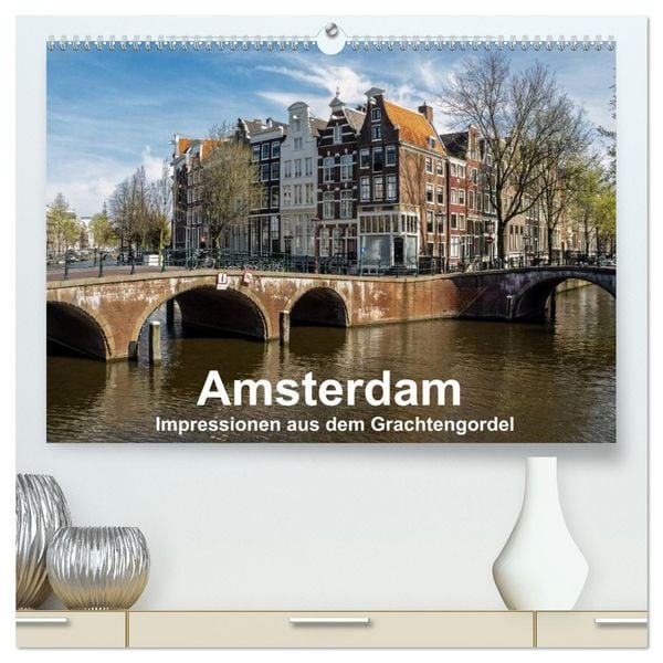 Produktbild: Amsterdam - Impressionen aus dem Grachtengordel (hochwertiger Premium Wandkalender 2026 DIN A2 quer), Kunstdruck in Hochglanz