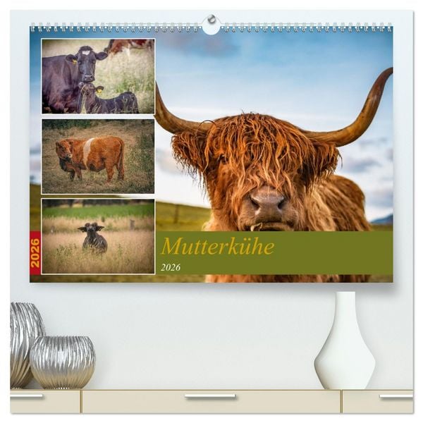 Produktbild: Mutterk&uuml;he (hochwertiger Premium Wandkalender 2026 DIN A2 quer), Kunstdruck in Hochglanz