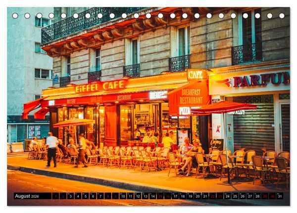 Produktbild: Paris Bistros (Tischkalender 2026 DIN A5 quer), CALVENDO Monatskalender