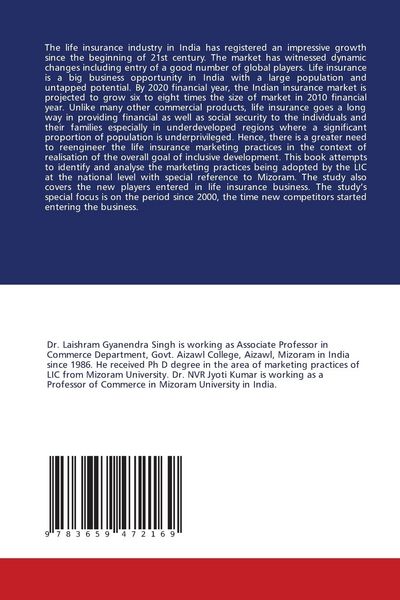 Produktbild: Life Insurance Marketing in India: A Focus on Mizoram