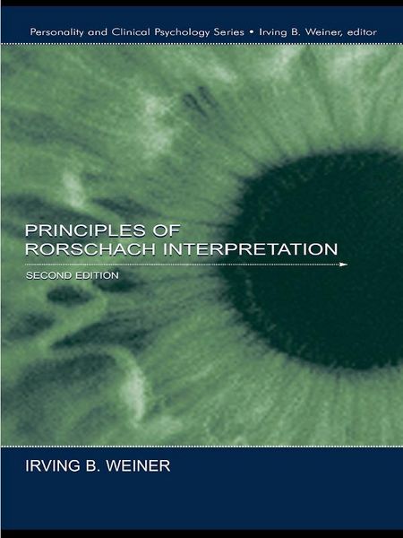 Produktbild: Principles of Rorschach Interpretation