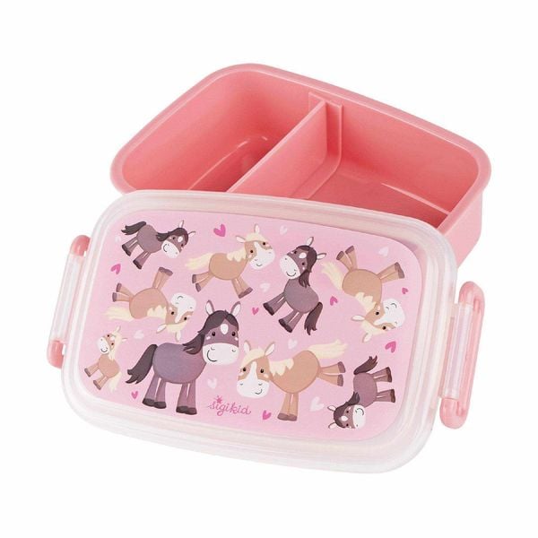Produktbild: sigikid 25324 - Mini Brotdose Pony, Kunststoff, rosa, 17,5x9x5cm