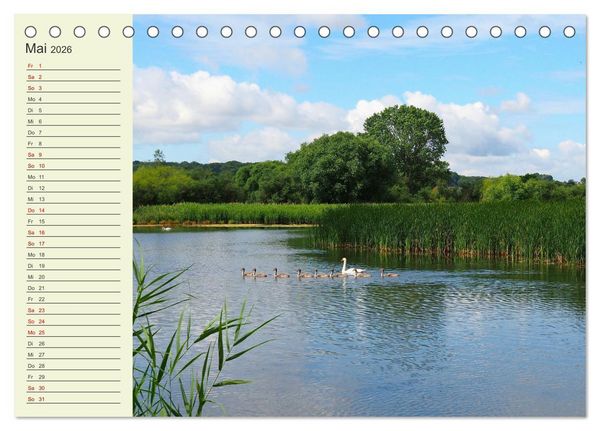Produktbild: L&auml;ndliche Idylle zwischen Erzgebirge und Muldental (Tischkalender 2026 DIN A5 quer), CALVENDO Monatskalender
