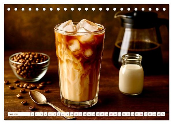 Produktbild: Hei&szlig;er Kaffee (Tischkalender 2026 DIN A5 quer), CALVENDO Monatskalender