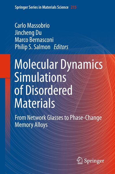 Produktbild: Molecular Dynamics Simulations of Disordered Materials
