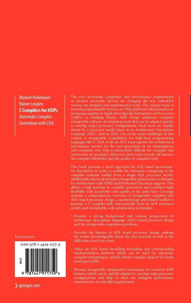 Produktbild: C Compilers for ASIPs