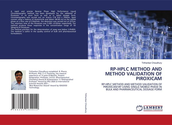 Produktbild: Rp-Hplc Method and Method Validation Of Piroxicam