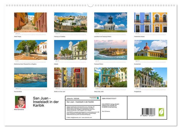 Produktbild: San Juan - Inselstadt in der Karibik (hochwertiger Premium Wandkalender 2026 DIN A2 quer), Kunstdruck in Hochglanz