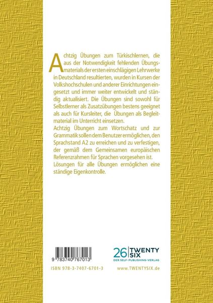 Produktbild: Achtzig &Uuml;bungen zum T&uuml;rkischlernen