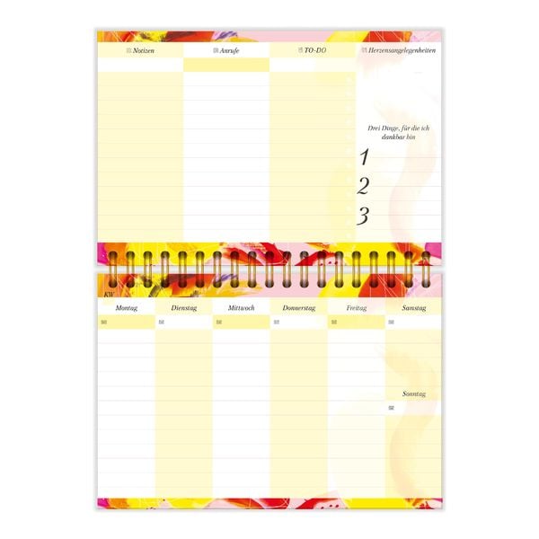 Produktbild: Tischkalender 2024/2025 Der ideale Tisch-Organizer ohne Datum mit stabilem Hardcover und Spiralbindung aus der Art.Collection von Stay Inspired