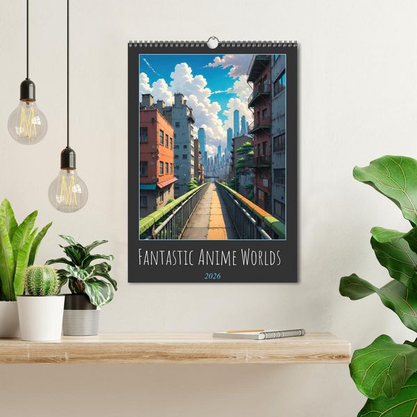 Produktbild: Fantastic Anime Worlds (Wall Calendar 2026 DIN A3 portrait), CALVENDO 12 Month Wall Calendar