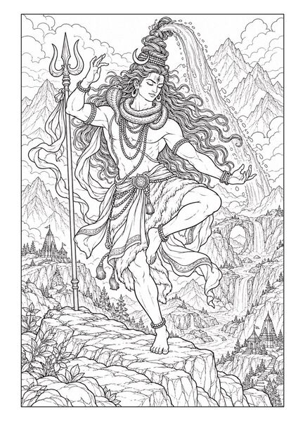 Produktbild: G&ouml;tter & Legenden &ndash; Fantasy Malbuch f&uuml;r Erwachsene mit 50 detailreichen Ausmalbildern