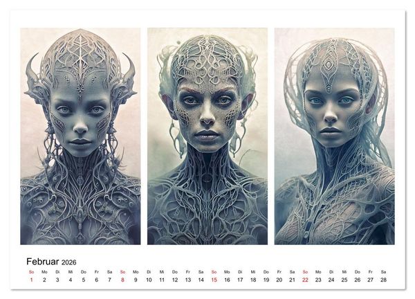 Produktbild: Dreiklang der K&ouml;pfe (Wandkalender 2026 DIN A3 quer), CALVENDO Monatskalender