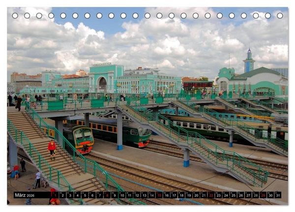 Produktbild: Der Transsibirische Eisenbahn Kalender (Tischkalender 2026 DIN A5 quer), CALVENDO Monatskalender