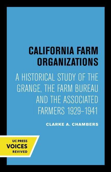 Produktbild: Chambers, C: California Farm Organizations