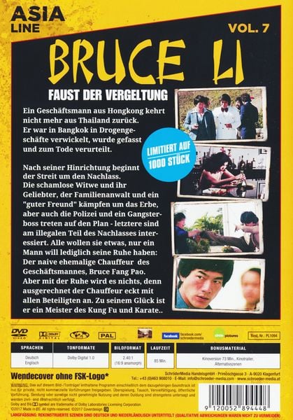 Produktbild: Bruce Li - Faust der Vergeltung - Asia Line [LE]