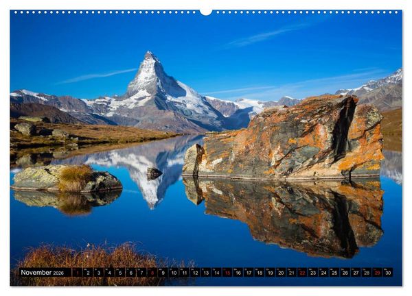 Produktbild: Schweizer Alpen. Natur und Landschaften (hochwertiger Premium Wandkalender 2026 DIN A2 quer), Kunstdruck in Hochglanz
